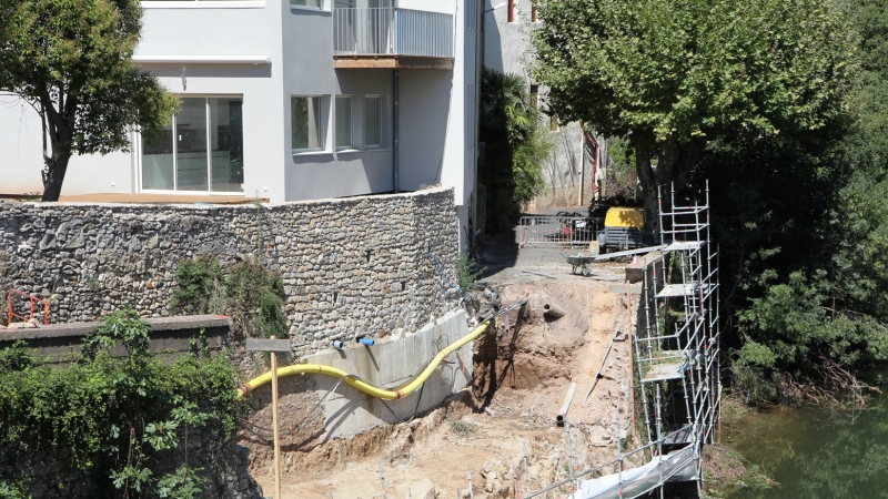 La reconstruction des digues Jean Moulin et René Cassin est en cours