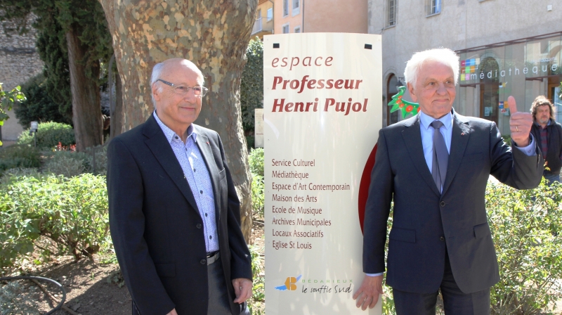 L'espace devant la Maison des Arts baptisé Henri Pujol