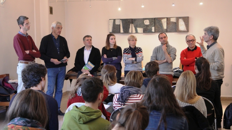 Des étudiants de l'école d'architecture de Toulouse en visite à Bédarieux