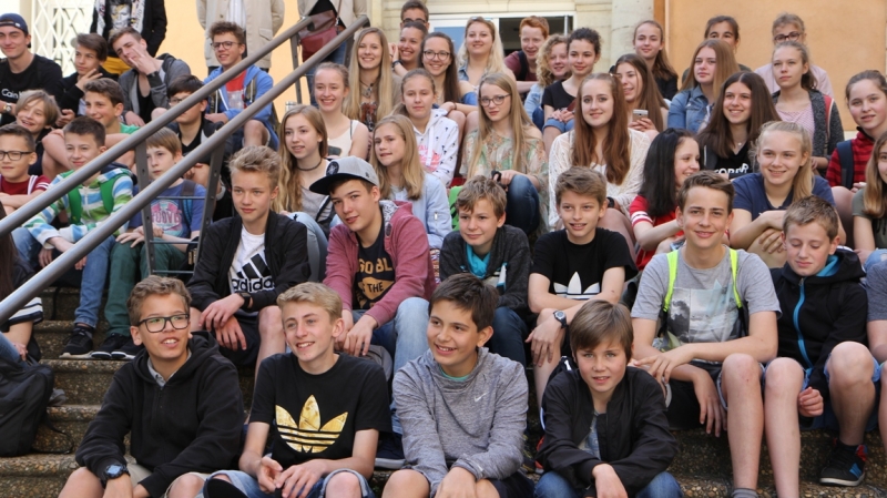 Les jeunes de Leutkirch accueillis à la mairie