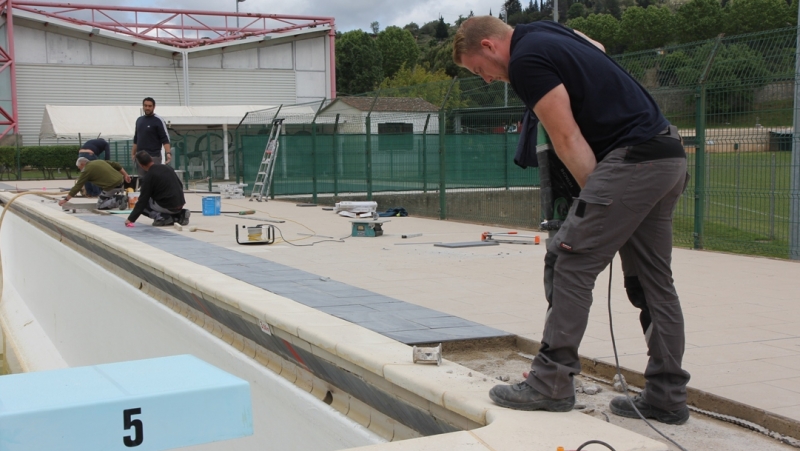 Les travaux de rénovation de la piscine municipale se terminent