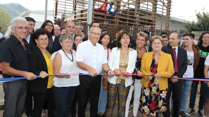 Carole Delga a inauguré les premières réalisations au Lycée Fernand Léger