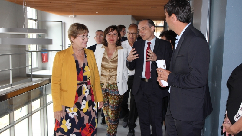 Carole Delga a inauguré les premières réalisations au Lycée Fernand Léger