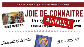 PROGRAMME DE LA LIBRAIRIE JOIE DE CONNAÎTRE
