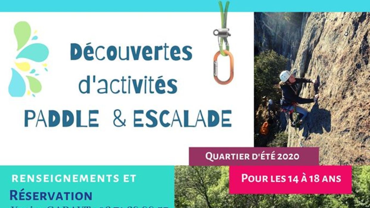 DÉCOUVERTE PADDLE ET ESCALADE