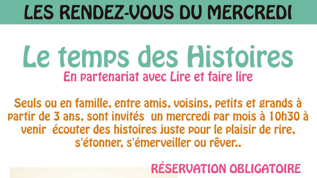 Le temps des histoires à la médiathèque
