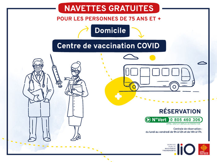 VACCINATION&nbsp;:  DES NAVETTES GRATUITES POUR LES 75 ANS ET PLUS