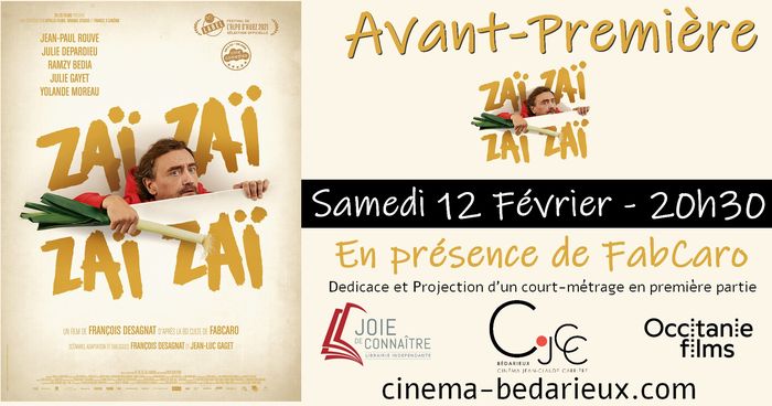 Avant-Première : ZAÏ ZAÏ ZAÏ ZAÏ