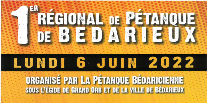 1er Régional de pétanque de Bédarieux