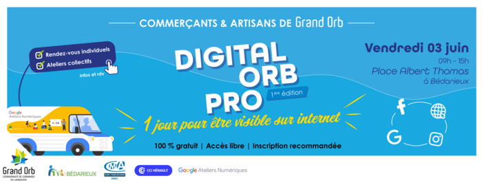 Digital Orb Pro, 1 jour pour être visible sur internet ! https://www.bedarieux.fr/Actualites/Digital-Orb-Pro-1-jour-pour-etre-visible-sur-internet-/1/5173.html