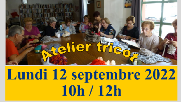 Exposition-vente de l'atelier tricot