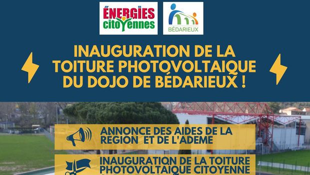 Inauguration de la première centrale photovoltaïque citoyenne du territoire