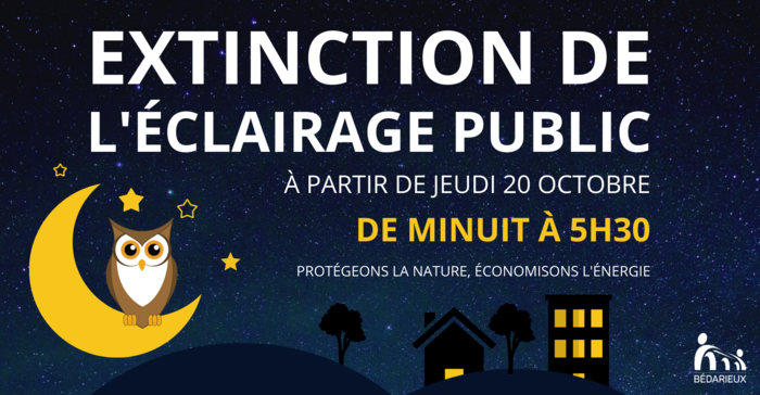 La ville met en place l’extinction de l’éclairage public