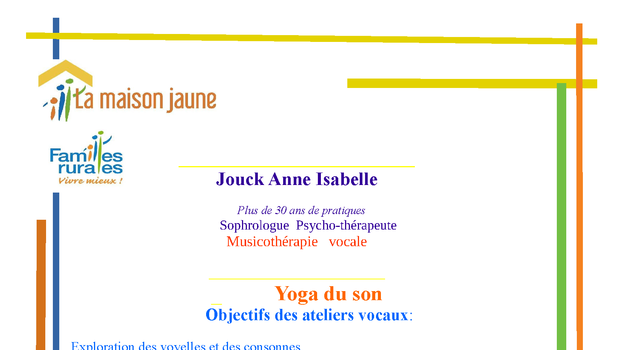 Atelier yoga du son