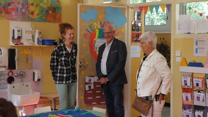 Le maire en visite dans les écoles de la ville