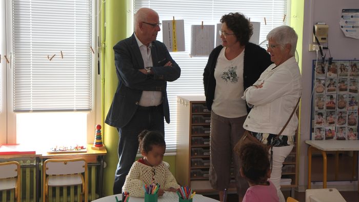 Le maire en visite dans les écoles de la ville