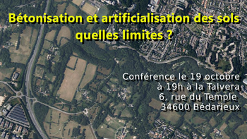 Conférence sur la « Bétonisation »