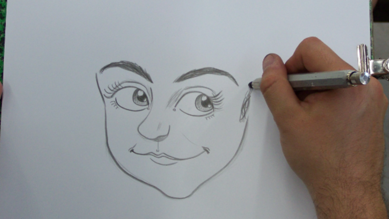 Caricaturiste et présence du Père Noël