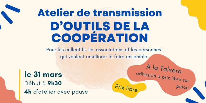 Atelier de transmission d'outils de la coopération