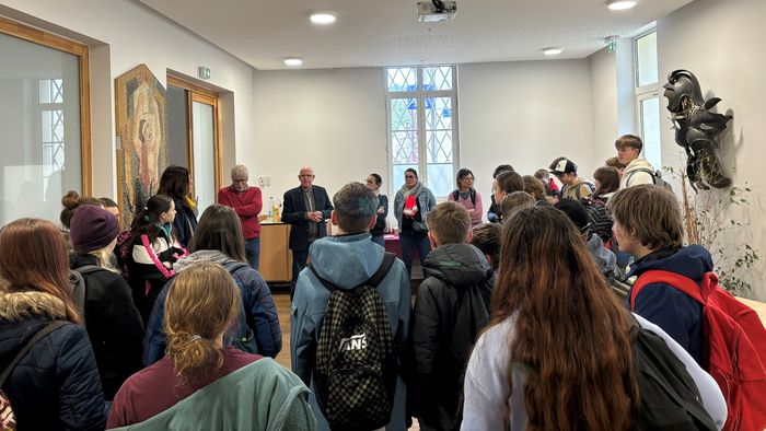 Des jeunes de Leutkirch accueillis à la mairie
