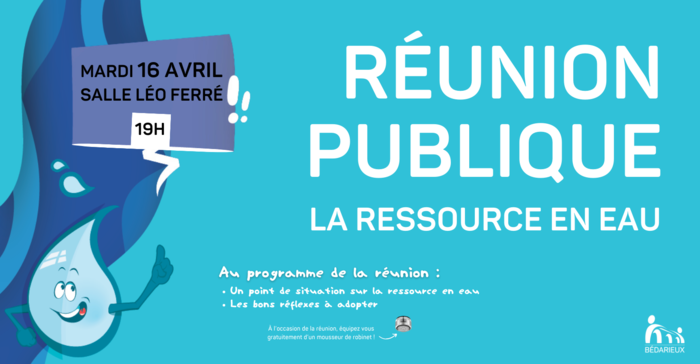 Une réunion publique autour de la ressource en eau