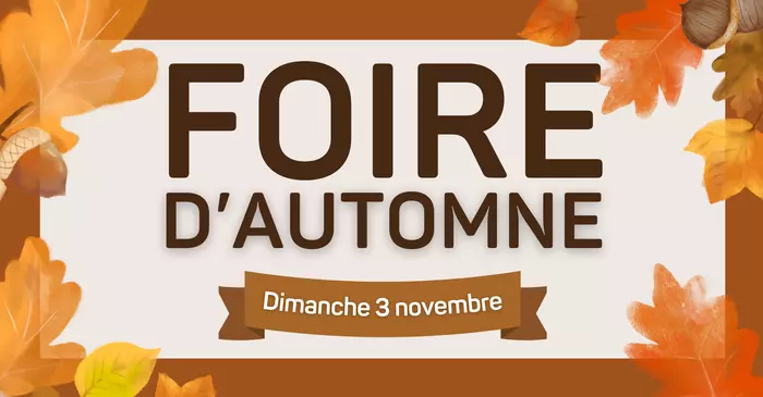 Foire d’automne, un rendez-vous incontournable à ne pas manquer