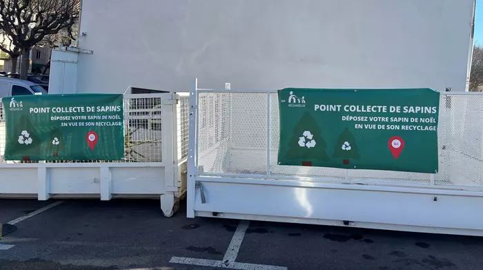 Disposez votre sapin de Noël dans l’une des bennes de recyclage