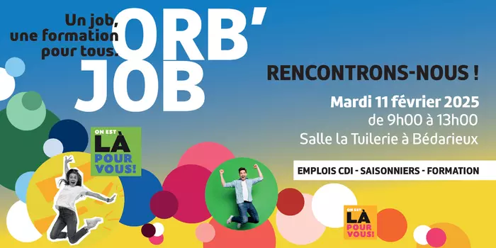 Rendez-vous mardi 11 février au Forum Orb'Job