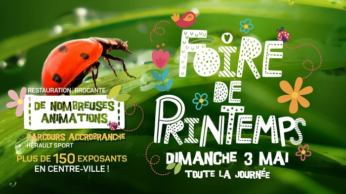 Foire de printemps de Bédarieux :  rendez-vous le 3 mai !