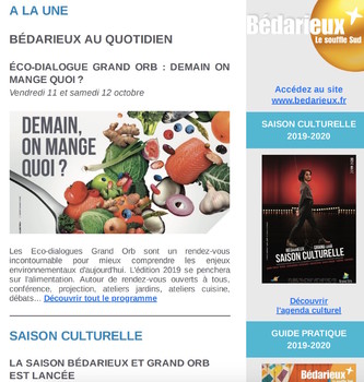 Lettre d'information N°375 - 9 octobre 2019