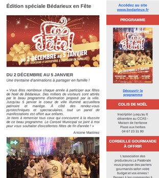 Lettre d'information N°382 - Spécial Noël - 4 décembre 2019