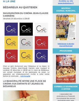 Lettre d'information N°383 - 13 décembre 2019