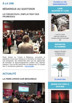 Lettre d'information n°390 - 6 février 2020