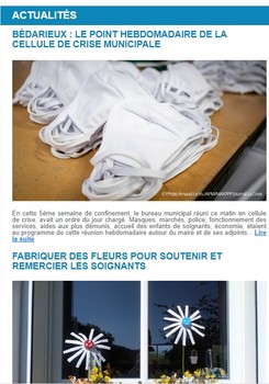 Lettre d'information n°400 - Spéciale covid-19 - 16 avril 2020