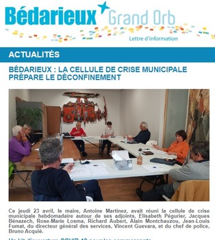 Lettre d'information n°401 - Spéciale covid-19 - 23 avril 2020