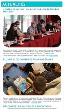 Lettre d'information n°410 - 25 septembre 2020