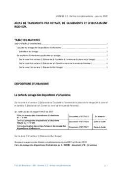 3.7 Notice complémentaire au zonage mouvement de terrain