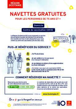 Navettes gratuites pour les +75 ans