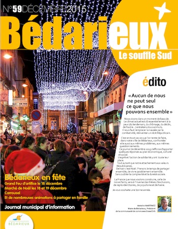 Journal municipal N°59 - Décembre 2015