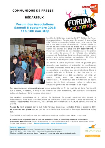 CP Forum des associations 2018