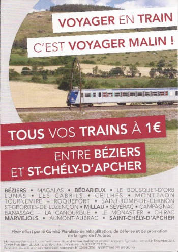 Dépliant Train à 1?